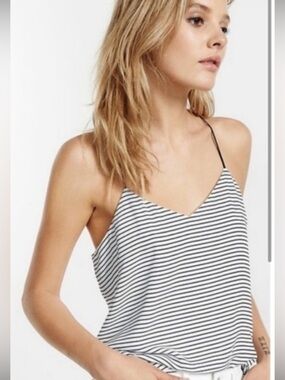 Express Barcelona Cami in Black & White Stripe Size XS